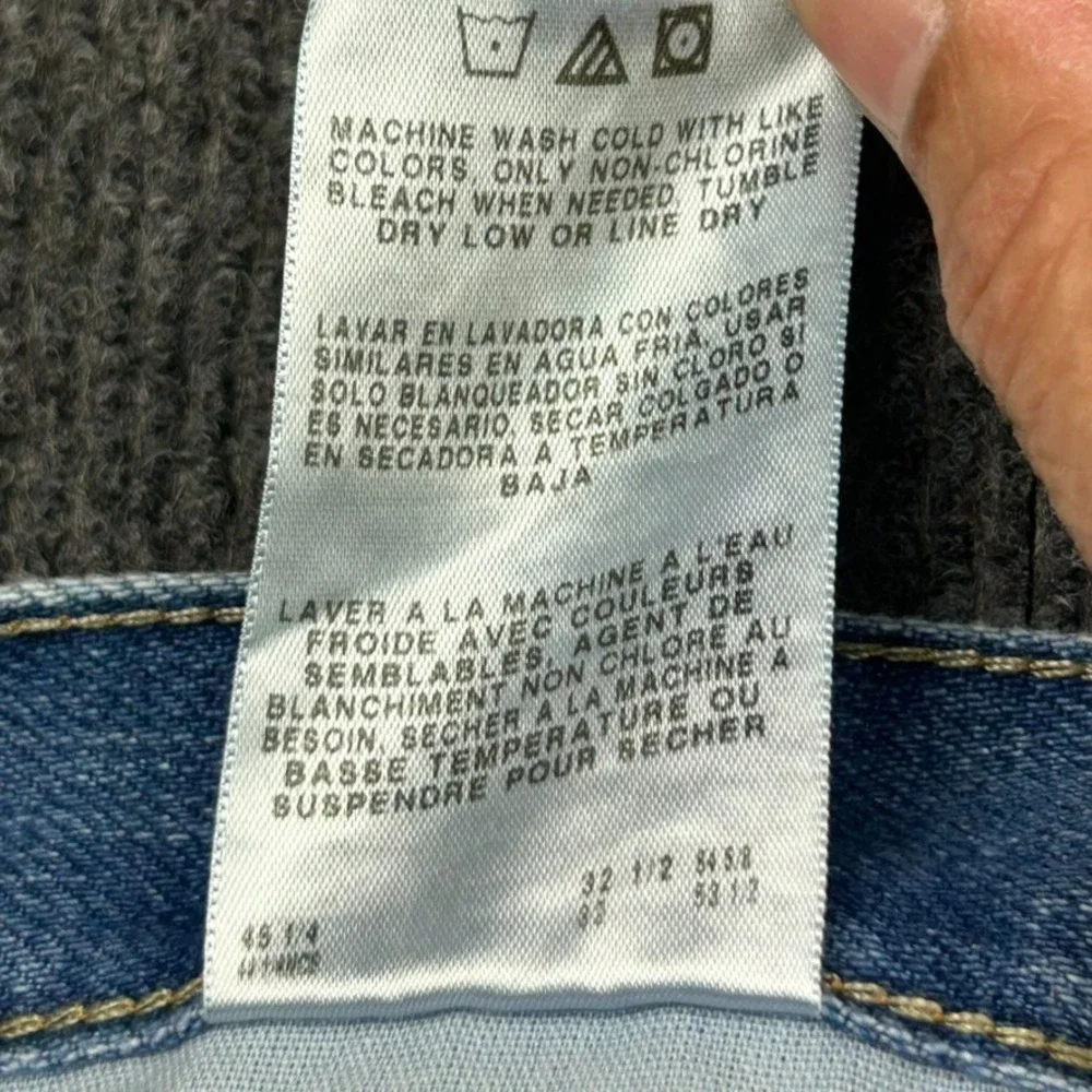 Wrangler Rugged Wear Jeans Mens 44x32 Blue Medium Wash Straight Denim Cowboy